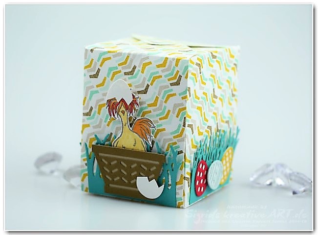 Ü-Ei-Verpackung mit dem Gift Box Punchboard von Stampin' Up!