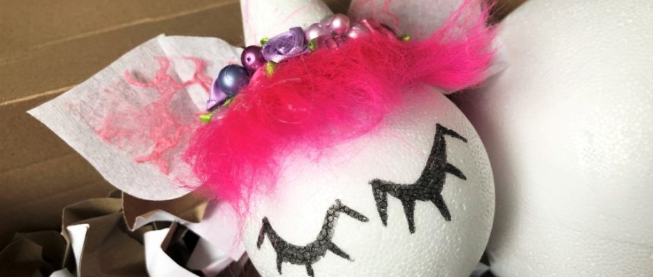 Einhorn Dekoration selber basteln