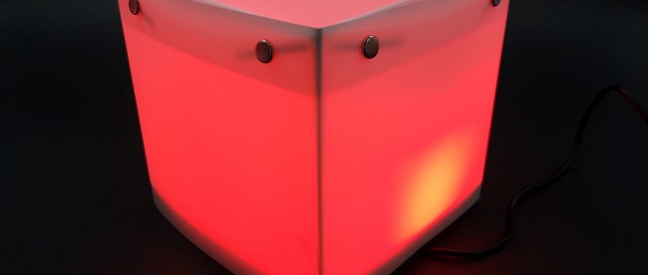Quadratische Designerlampe