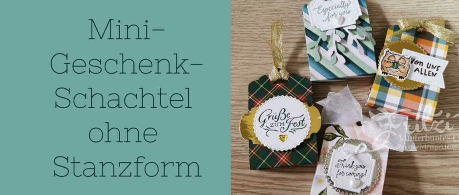 Mini Geschenkschachtel ohne Stanzform